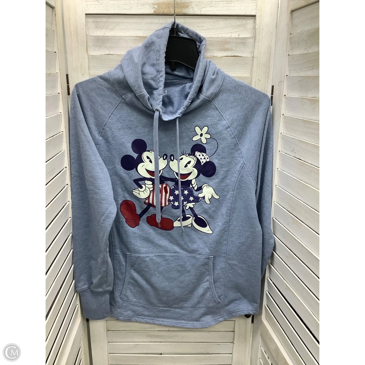 Sweatshirt Collar By Disney Store In Blue, Size: S