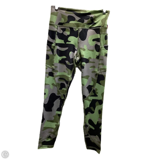 Athletic Leggings By Zyia In Camouflage Print, Size: 6