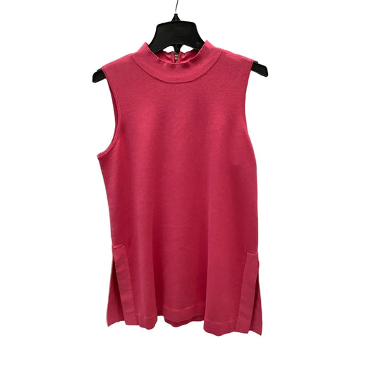Dress Casual Midi By Anne Klein In Pink, Size: L
