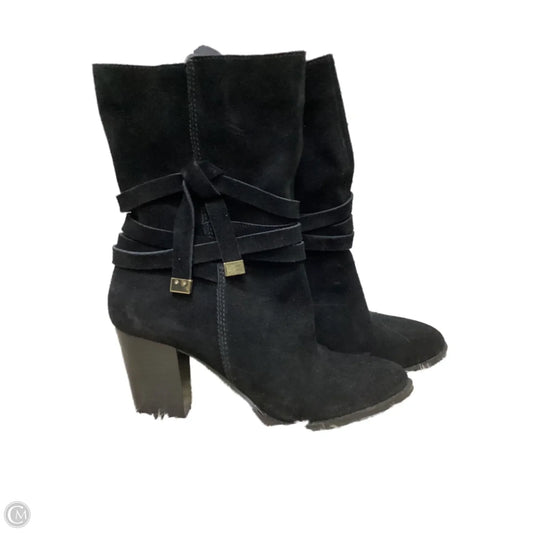 Boots Ankle Heels By Saks Fifth Avenue In Black, Size: 9