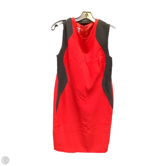 Dress Casual Midi By Anne Klein In Black & Red, Size: 10
