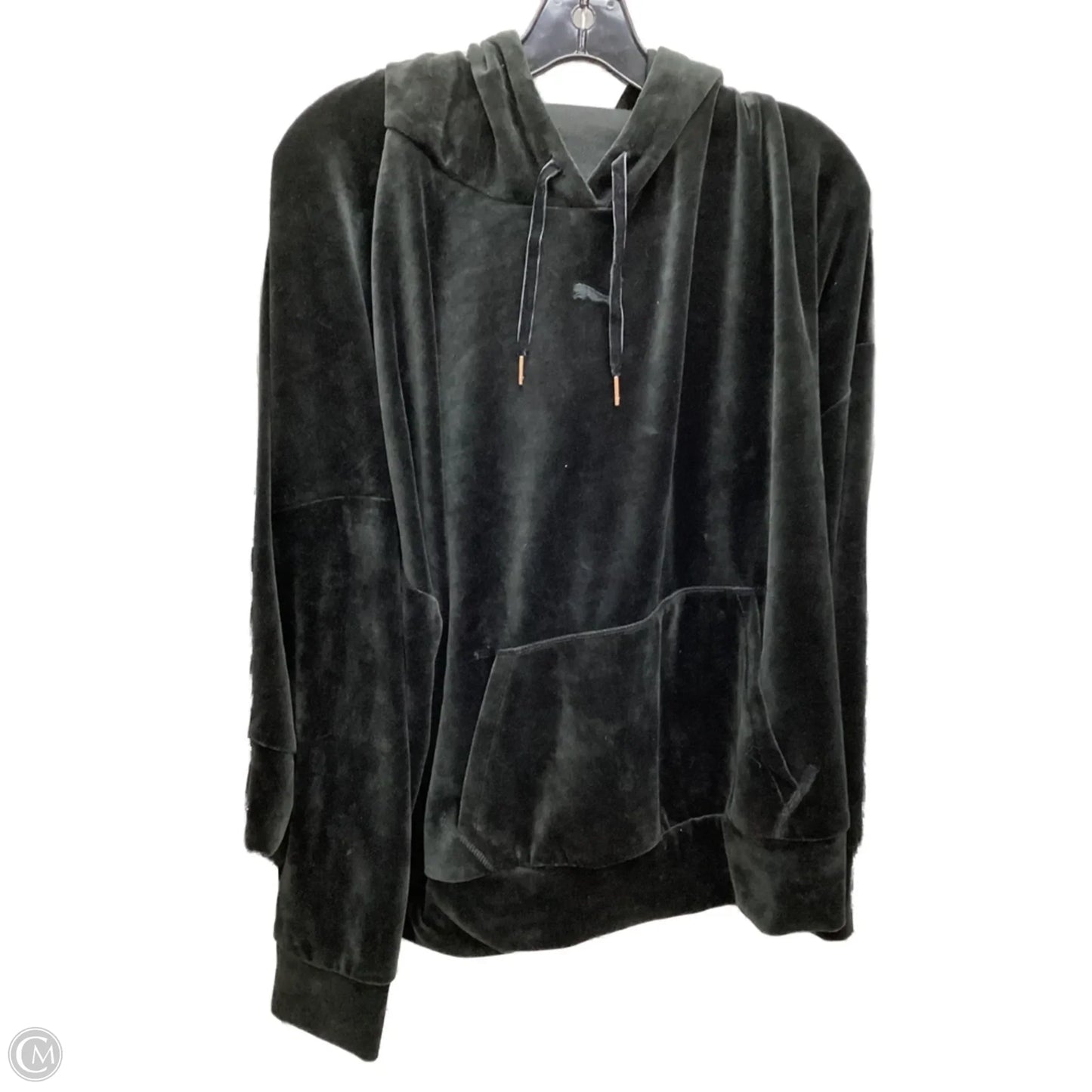 Sweatshirt Hoodie By Puma In Black, Size: 3x