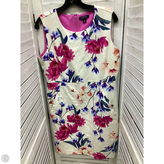 Dress Casual Midi By Lands End In Floral Print, Size: 14