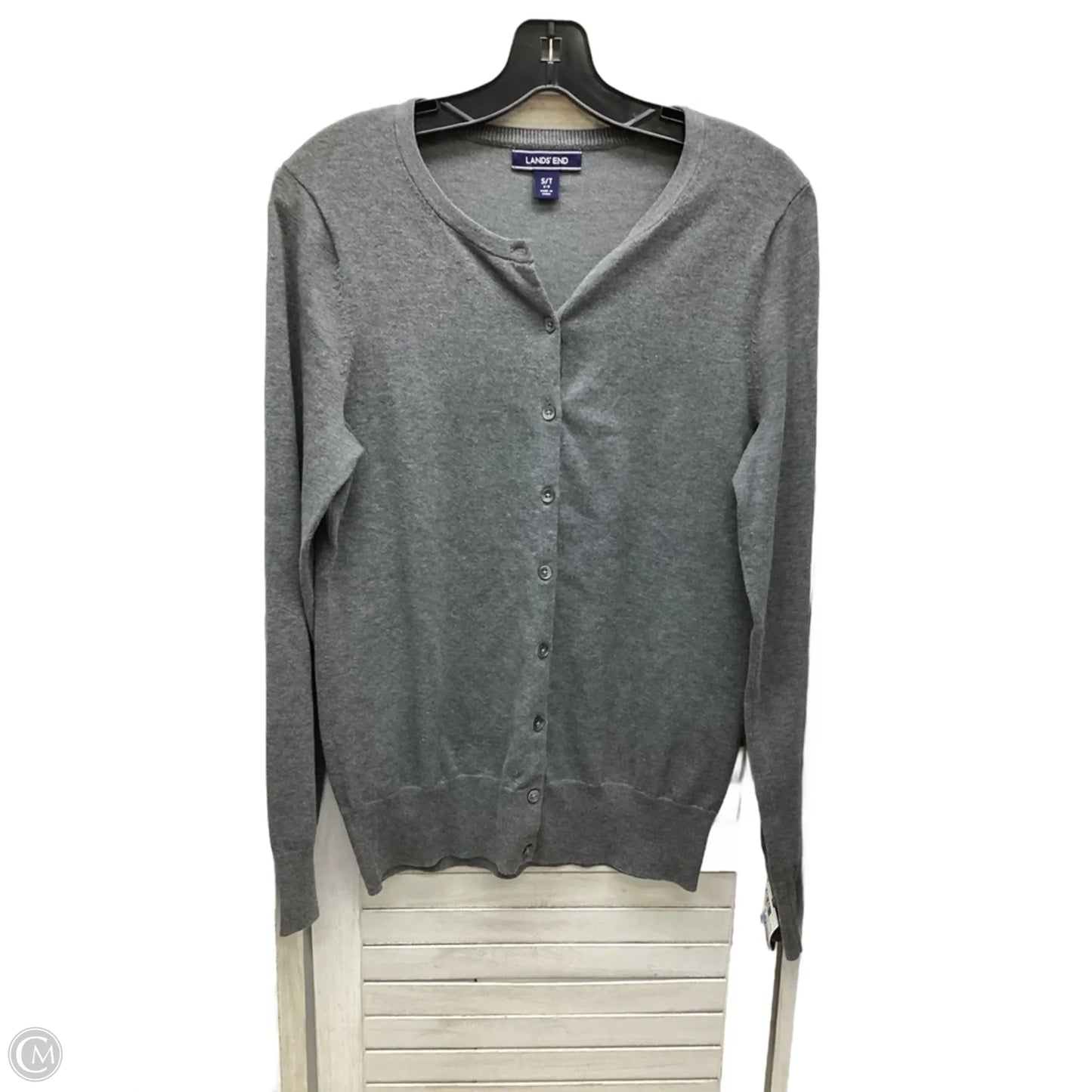 Cardigan By Lands End In Grey, Size: S