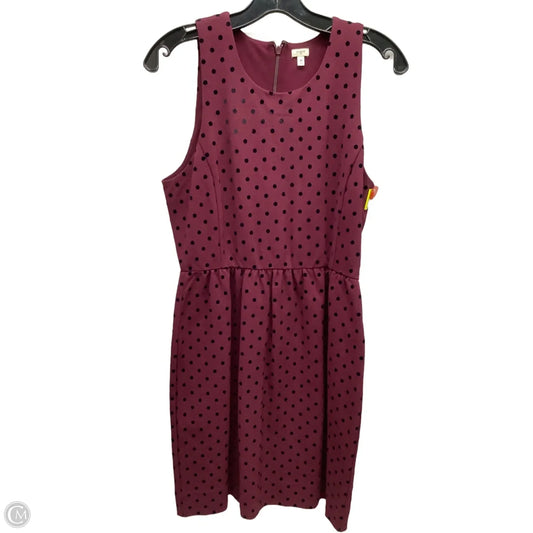 Dress Casual Midi By J. Crew In Polkadot Pattern, Size: M