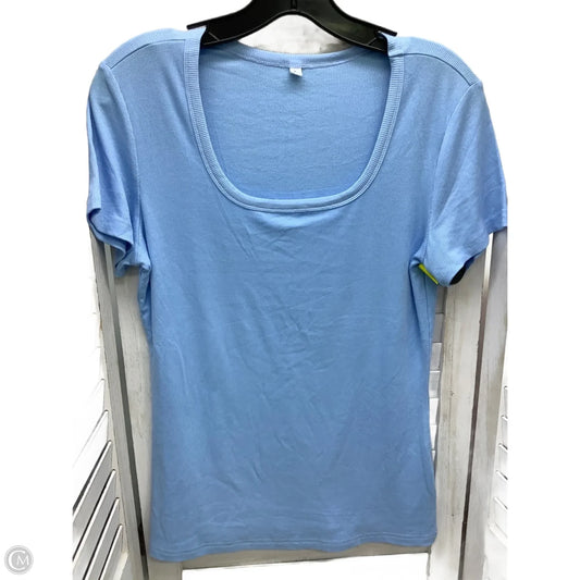 Top Short Sleeve By Clothes Mentor In Blue, Size: L