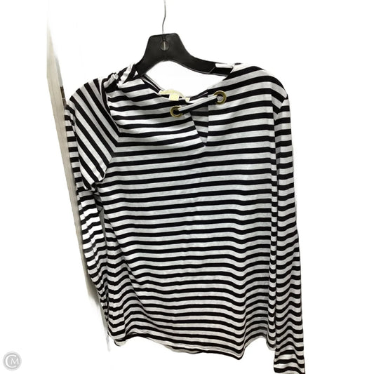 Top Long Sleeve Designer By Michael Kors In Striped Pattern, Size: M
