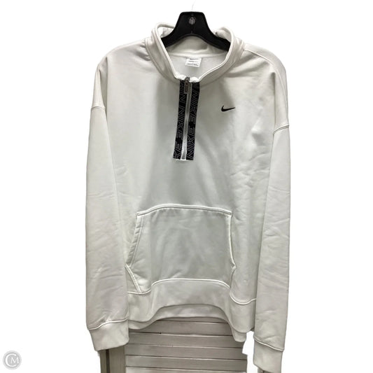 Sweatshirt Collar By Nike Apparel In White, Size: 2x