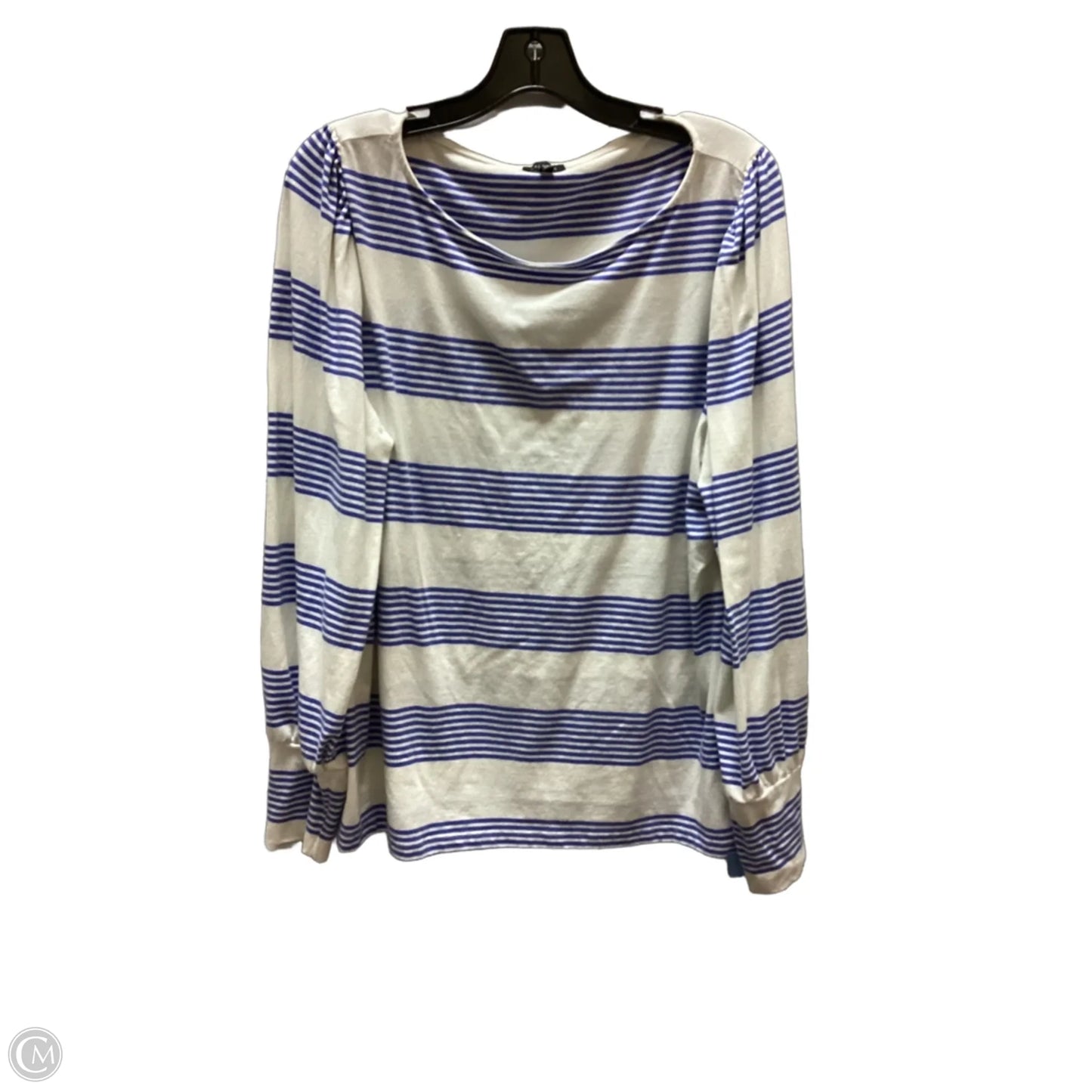 Top Long Sleeve By Talbots In Striped Pattern, Size: Xl