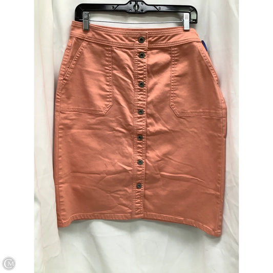Skirt Midi By Liz Claiborne In Peach, Size: 8