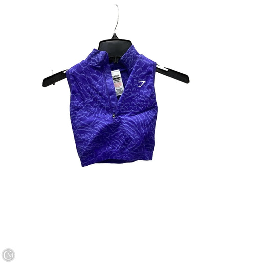Top Sleeveless By Gym Shark In Blue, Size: Xs