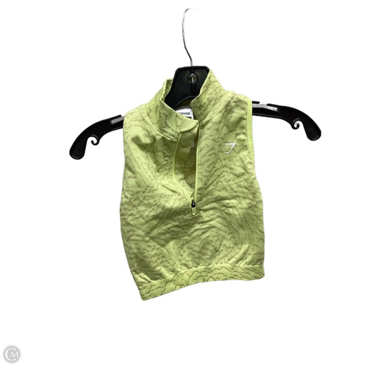 Top Sleeveless By Gym Shark In Yellow, Size: Xs