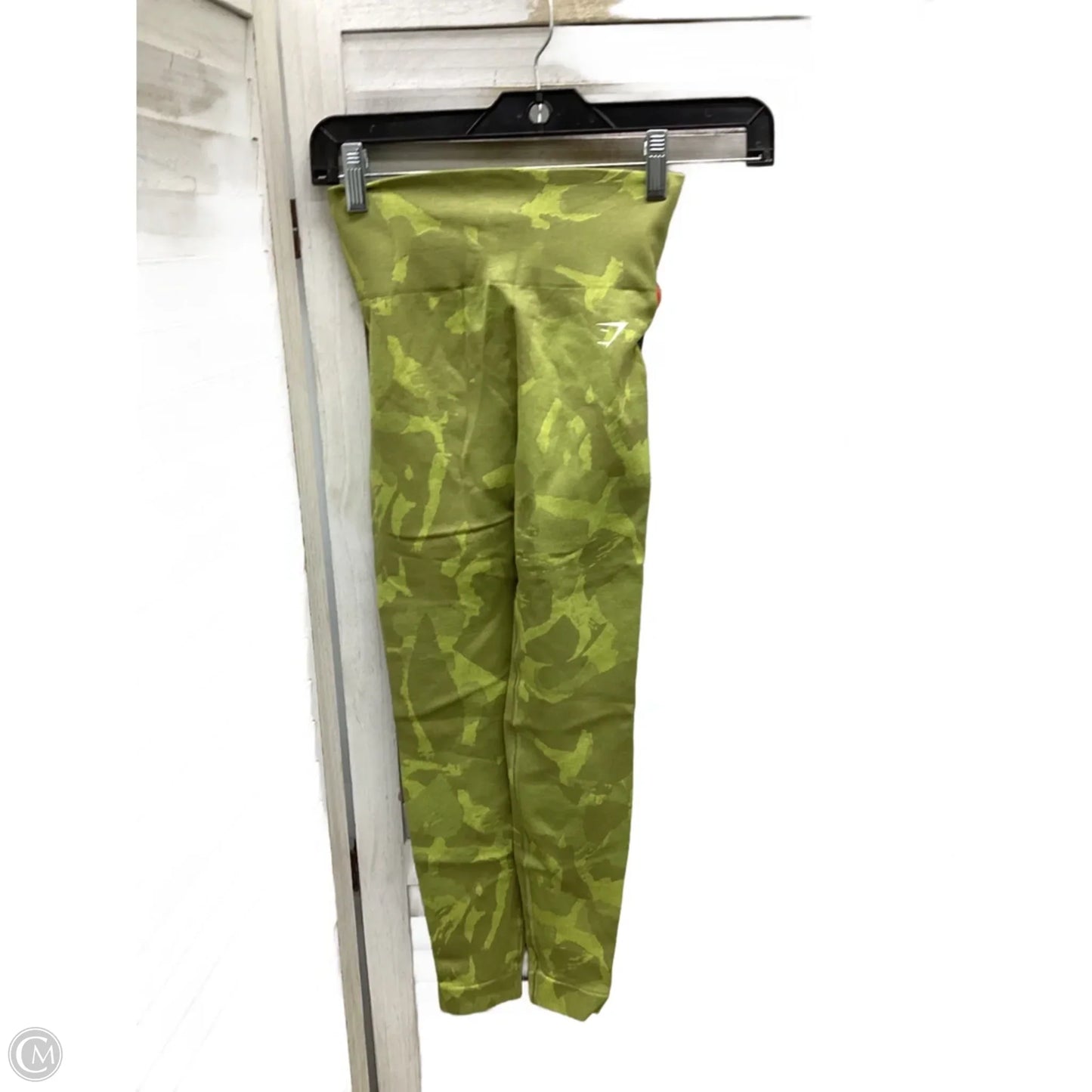 Athletic Leggings By Gym Shark In Green, Size: S