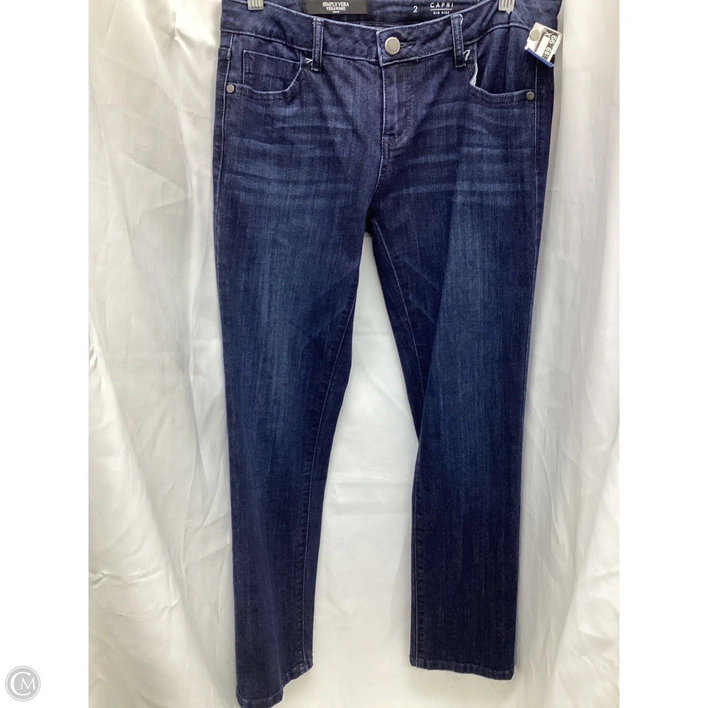 Capris By Simply Vera In Blue, Size: 2