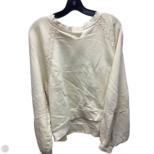 Sweatshirt Crewneck By Aerie In Yellow, Size: M