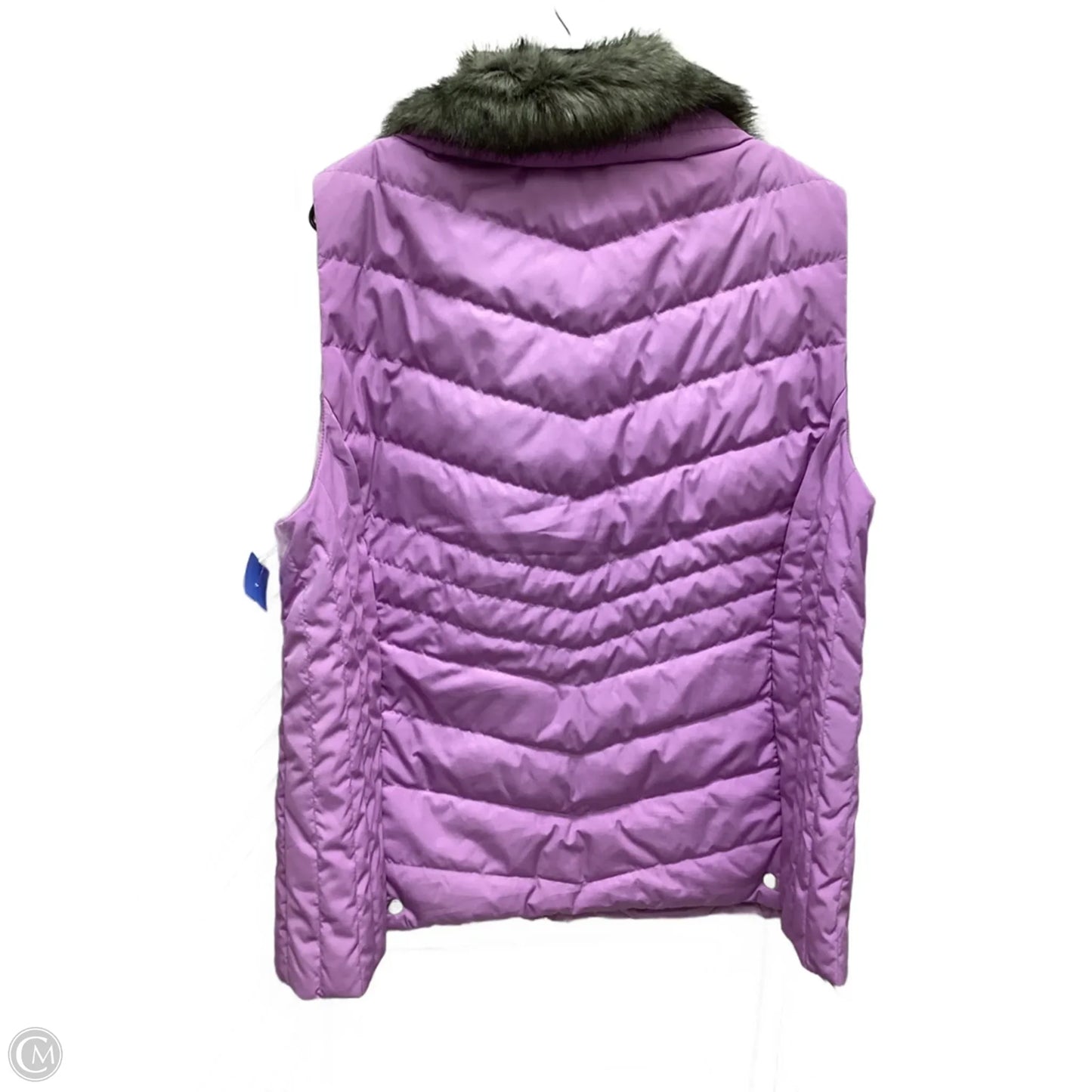 Vest Puffer & Quilted By Talbots In Purple, Size: 2x