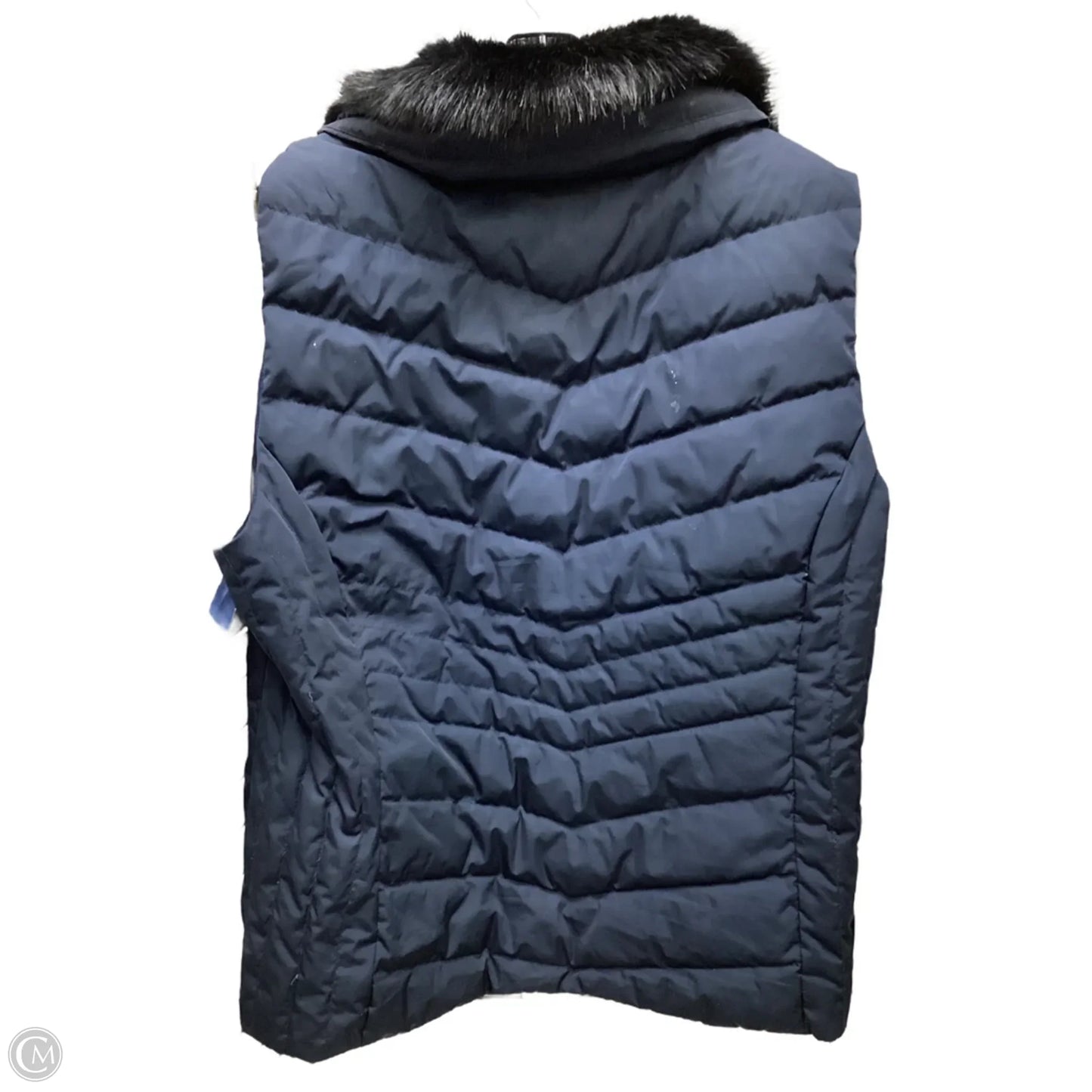 Vest Puffer & Quilted By Talbots In Navy, Size: 2x
