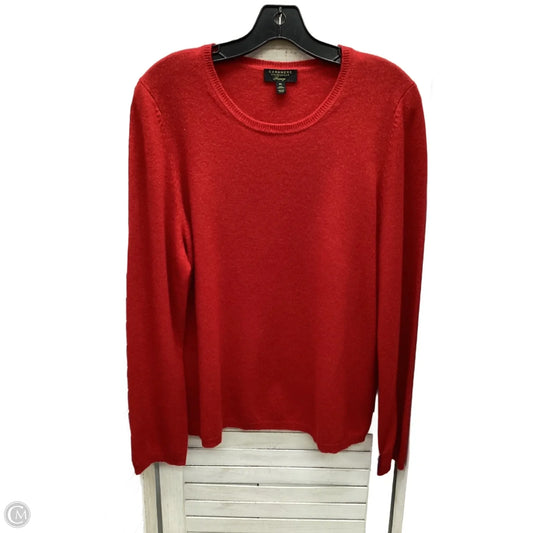 Sweater By Charter Club In Red, Size: Xl