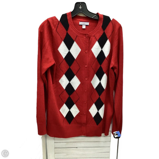Cardigan By Croft And Barrow In Multi-colored, Size: M