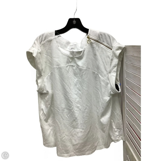 Top Short Sleeve By Lands End In White, Size: 2x