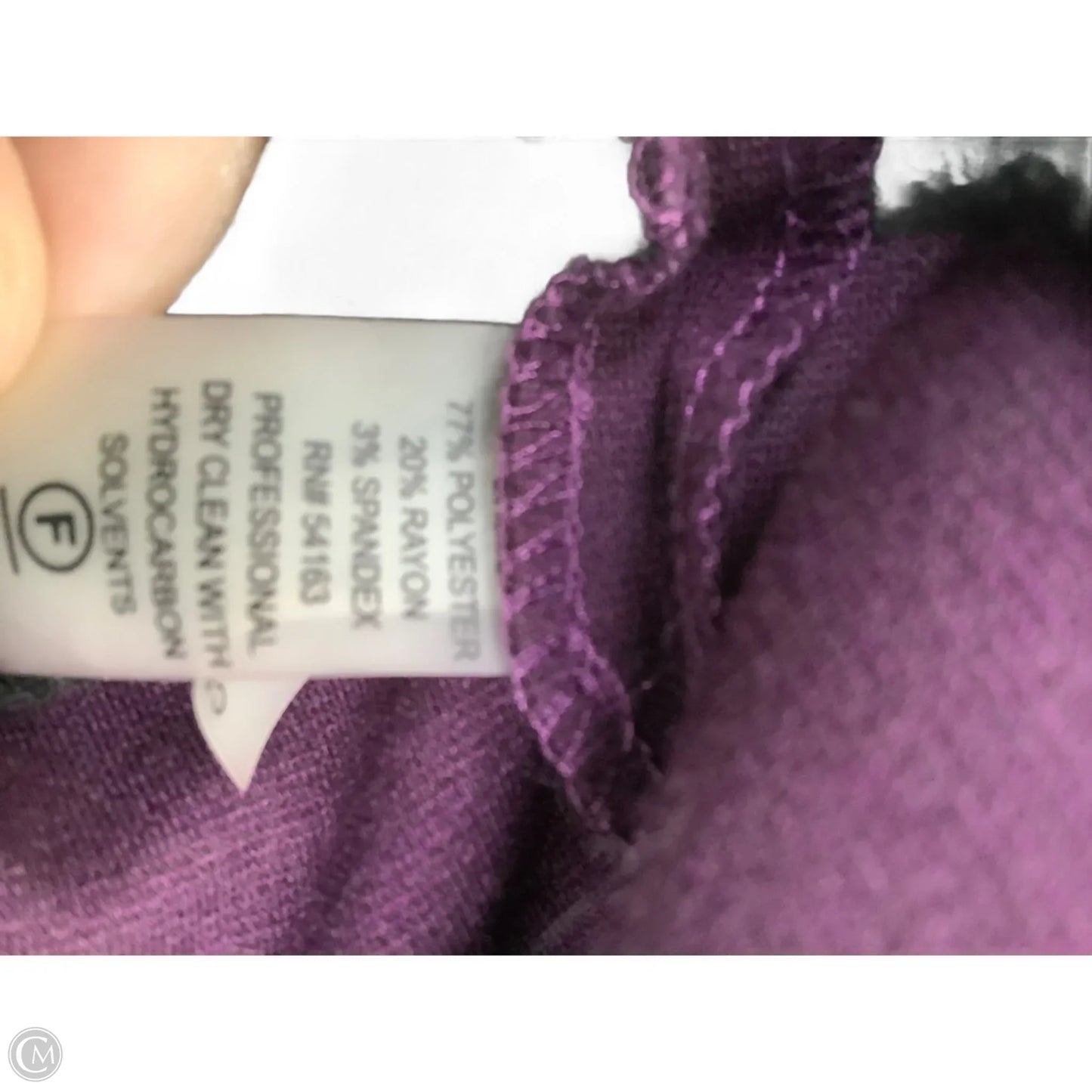 Dress Casual Midi By Calvin Klein In Purple, Size: 6