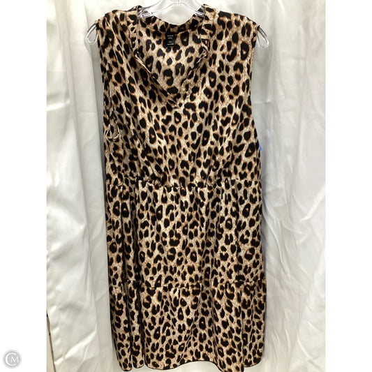 Dress Casual Midi By Shein In Animal Print, Size: 3x