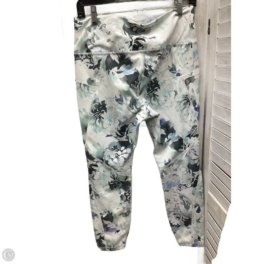 Athletic Leggings By Athleta In Multi-colored, Size: L