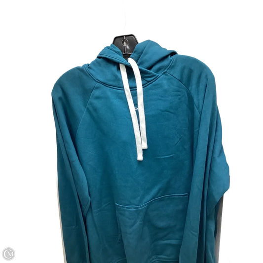 Sweatshirt Hoodie By Under Armour In Teal, Size: Xl