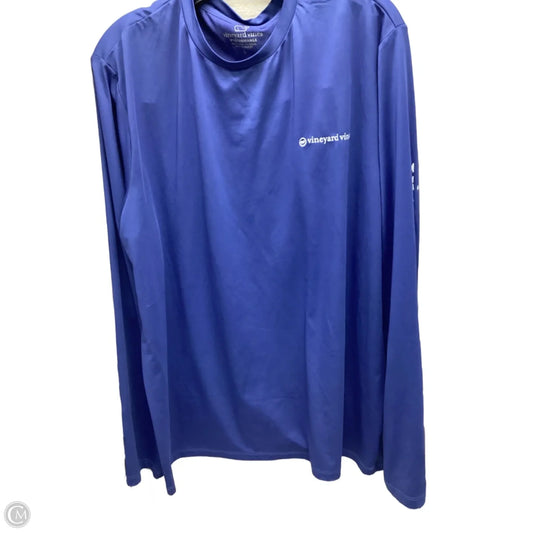 Top Long Sleeve By Vineyard Vines In Blue, Size: L