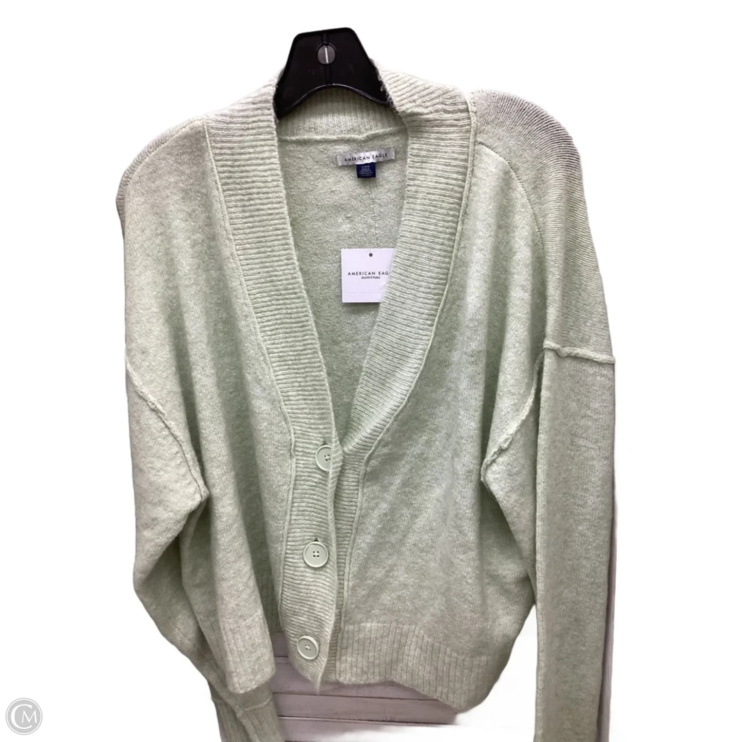 Cardigan By American Eagle In Green, Size: L