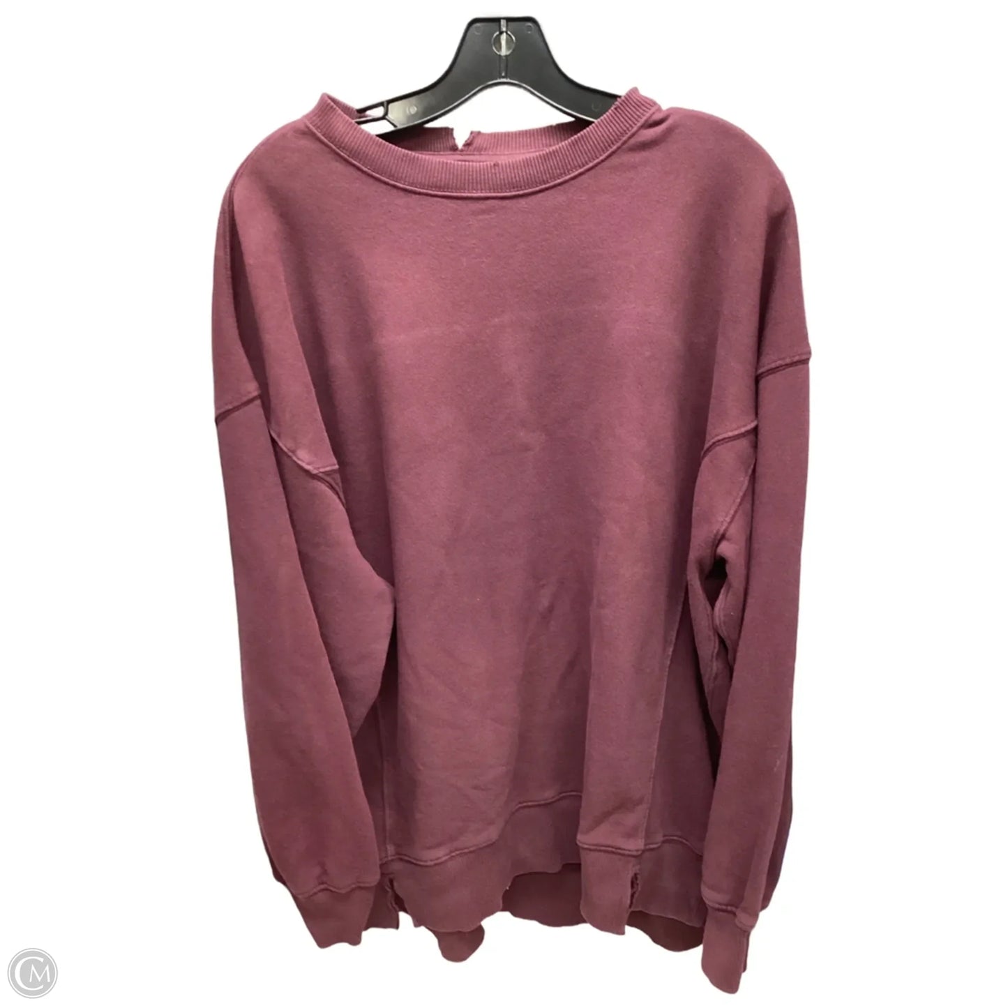 Sweatshirt Crewneck By Aerie In Maroon, Size: M