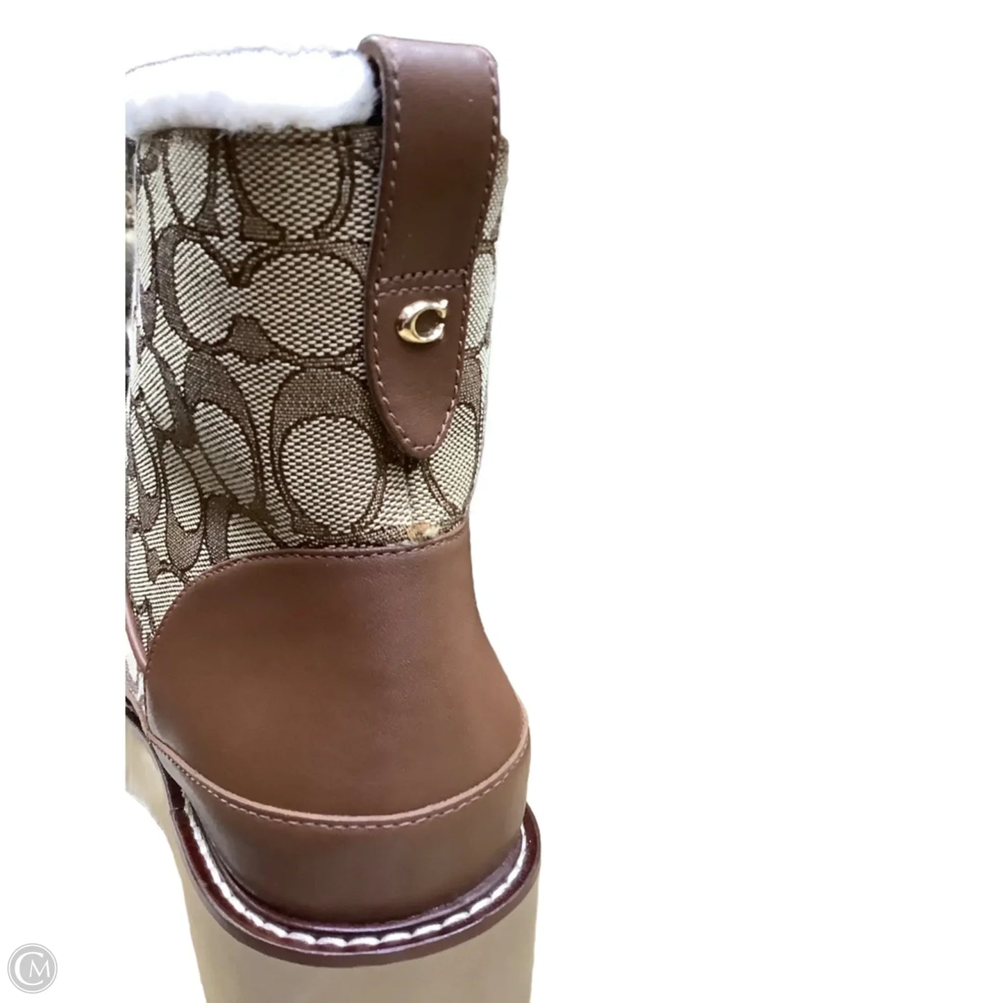 Boots Designer By Coach In Brown, Size: 11