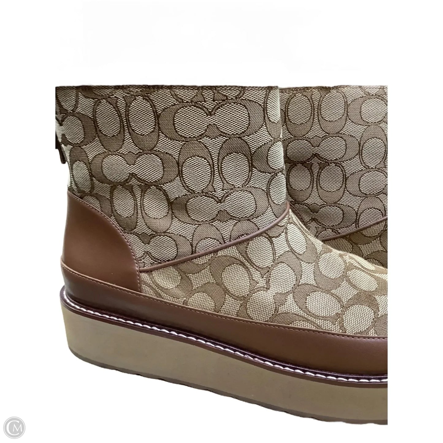 Boots Designer By Coach In Brown, Size: 11