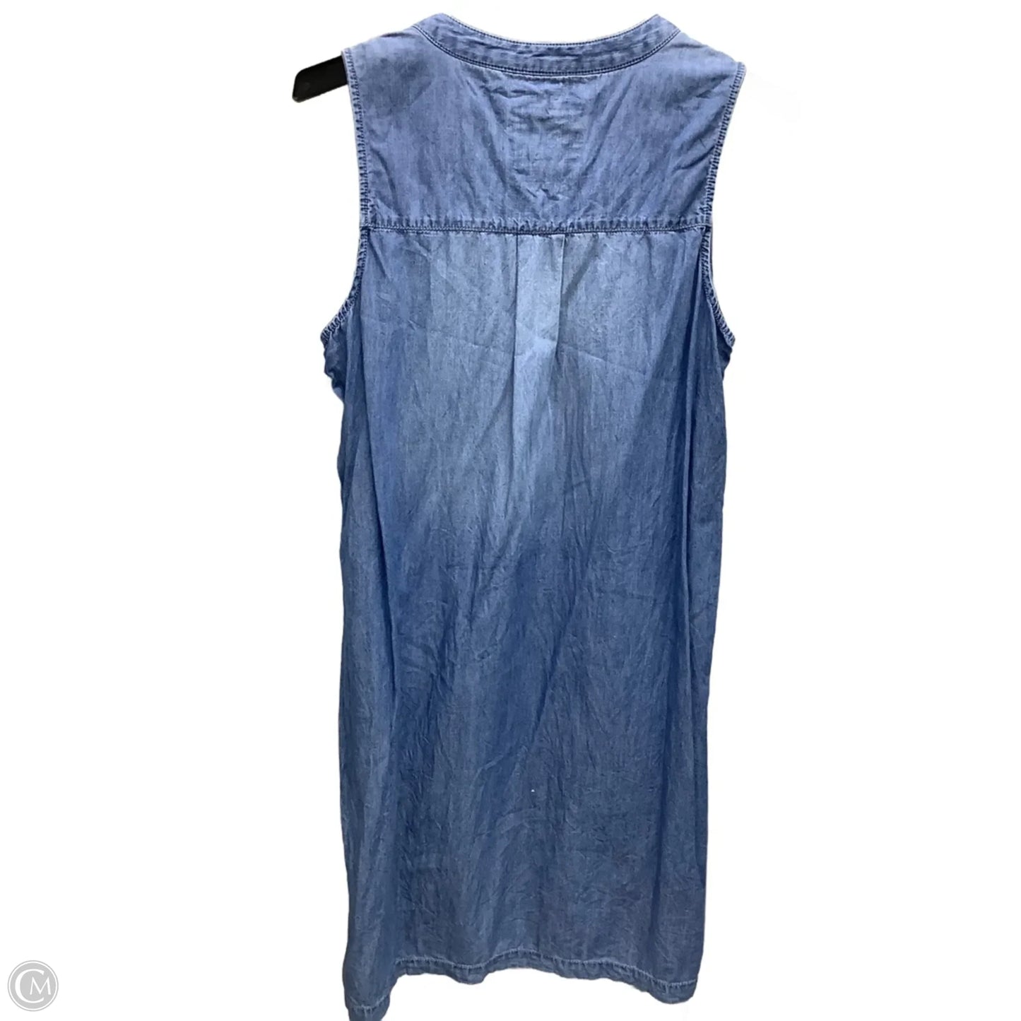 Dress Casual Midi By Sonoma In Blue Denim, Size: M