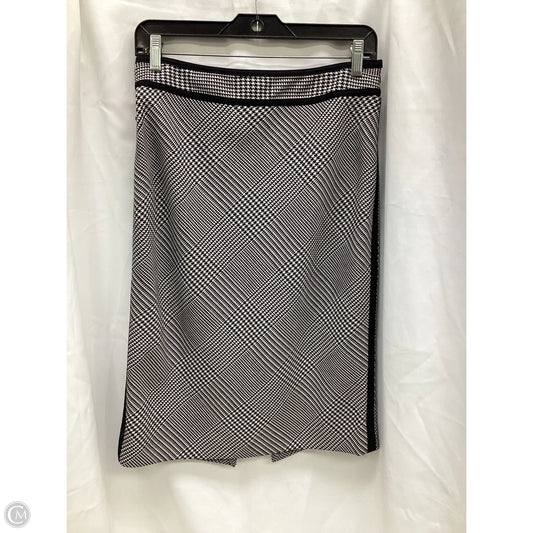 Skirt Midi By White House Black Market In Black & White, Size: 6