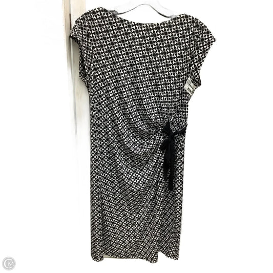 Dress Casual Midi By Taylor In Black & White, Size: S