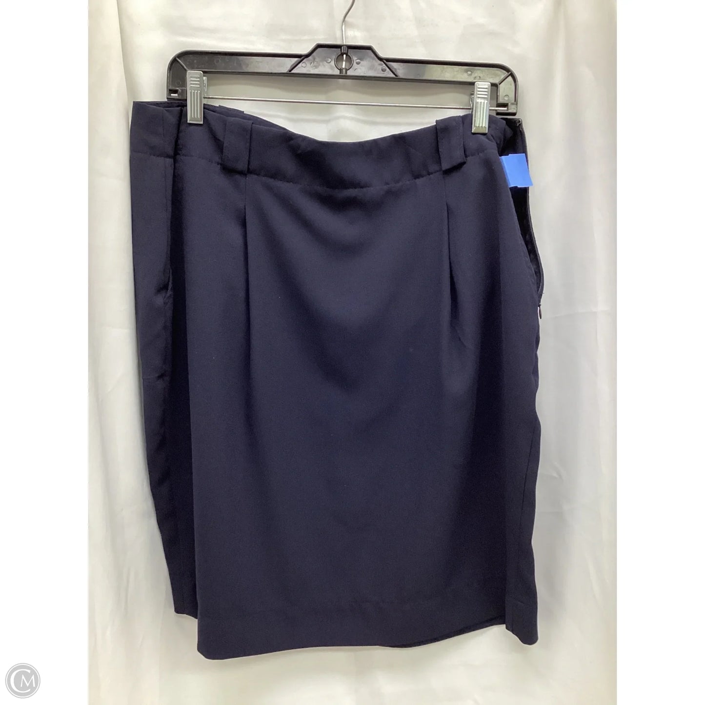 Skirt Midi By Liz Claiborne In Navy, Size: 14