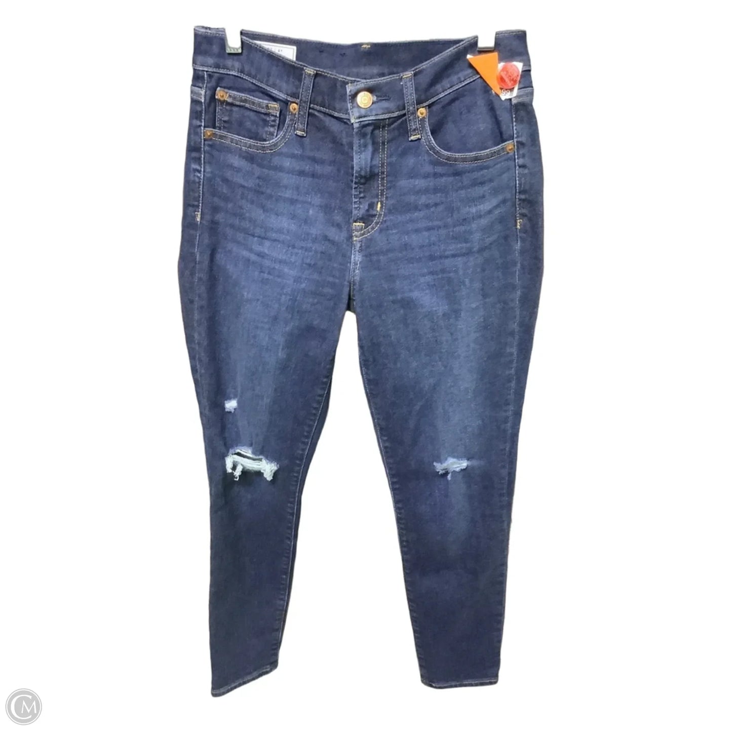 Jeans Skinny By Gap In Blue Denim, Size: 4