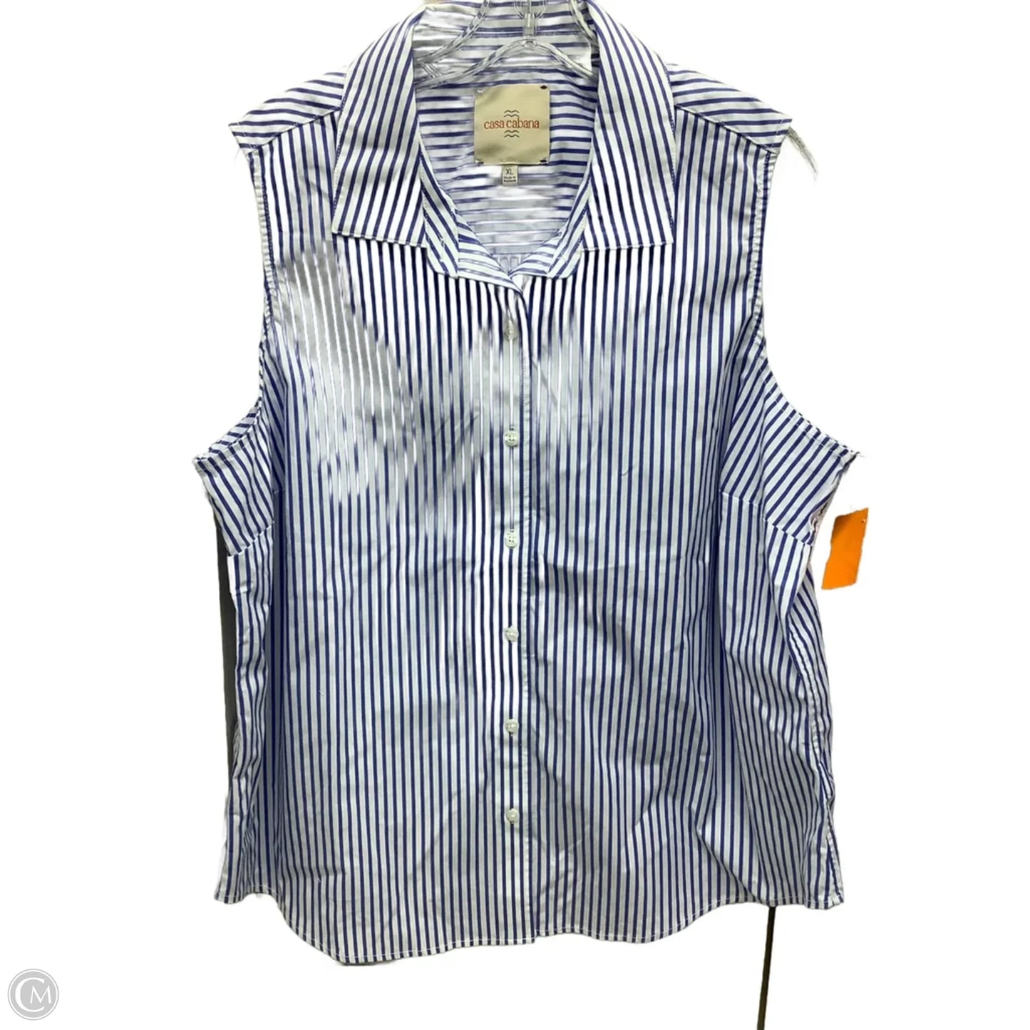 Top Sleeveless By Clothes Mentor In Striped Pattern, Size: Xl