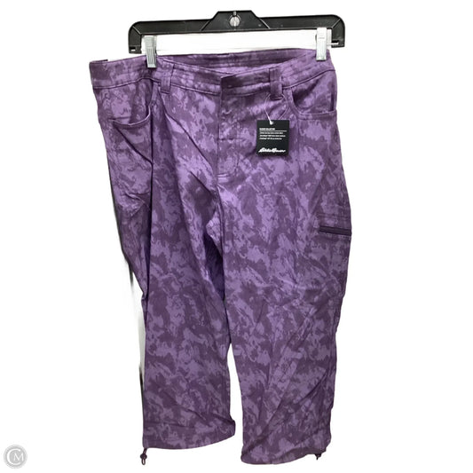 Capris By Eddie Bauer In Purple, Size: 14