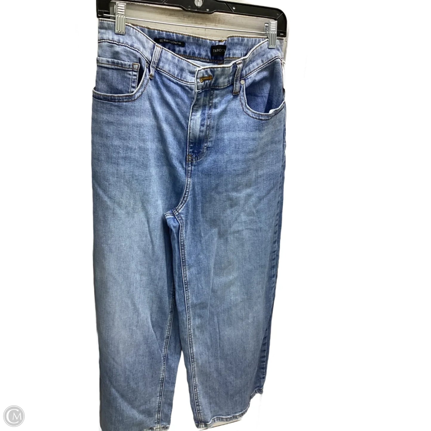 Jeans Cropped By Talbots In Blue Denim, Size: 12