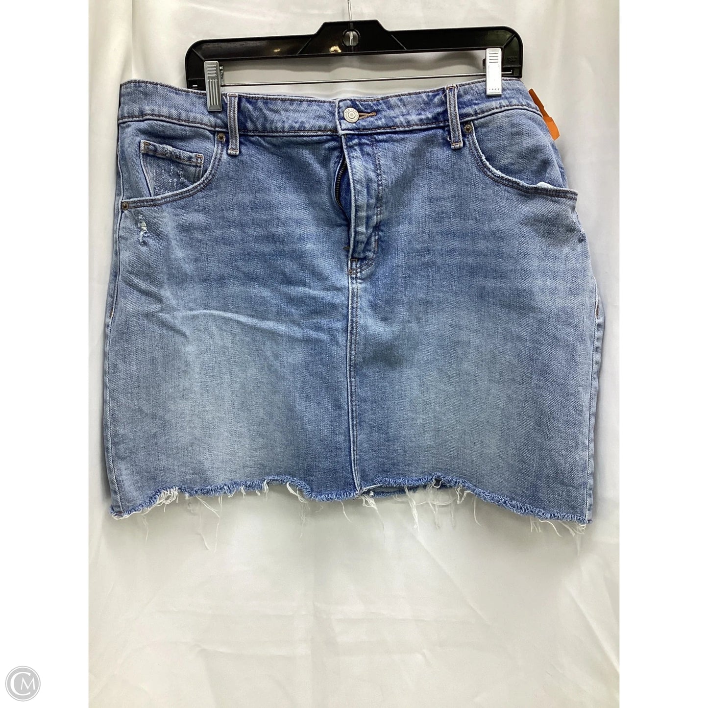 Skirt Midi By Old Navy In Blue Denim, Size: 18