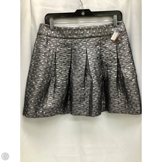 Skirt Midi By Banana Republic In Silver, Size: 8