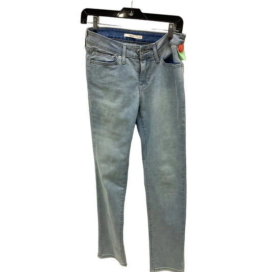 Jeans Skinny By Levis In Blue, Size: 4
