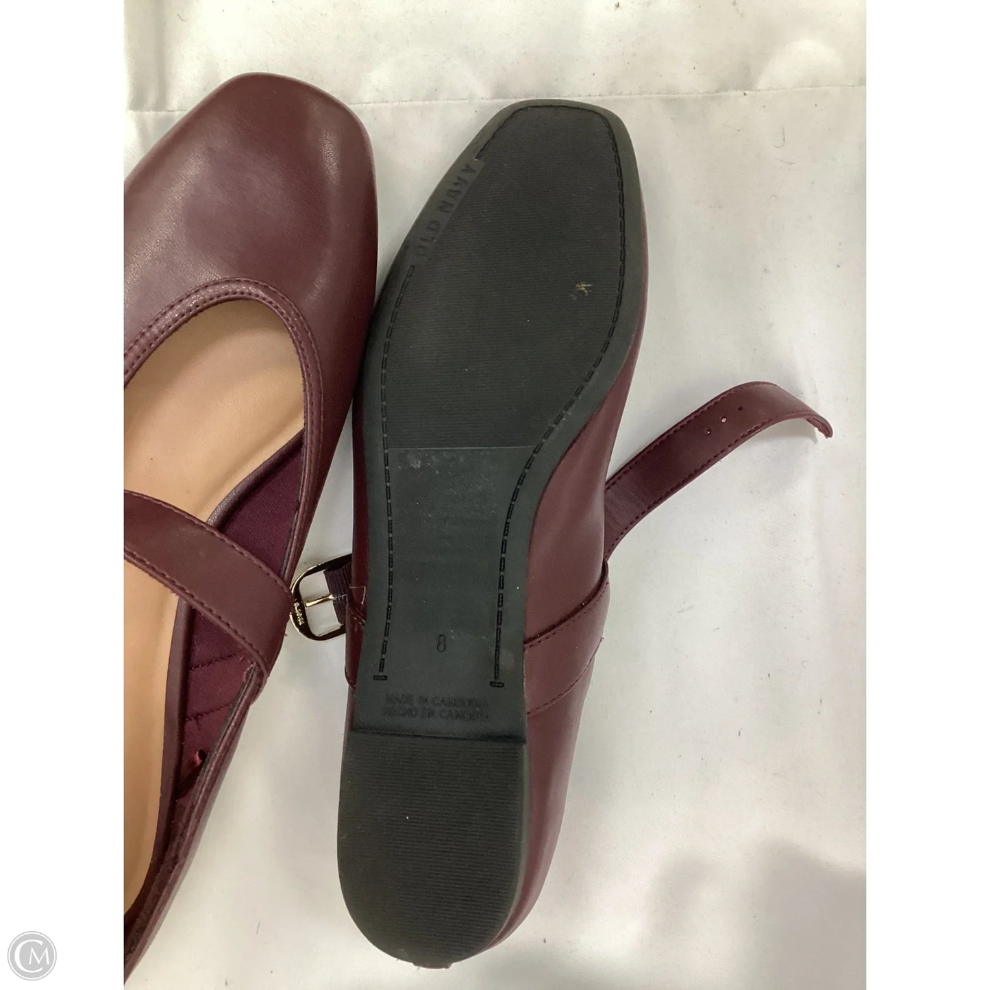 Shoes Flats By Old Navy In Maroon, Size: 8