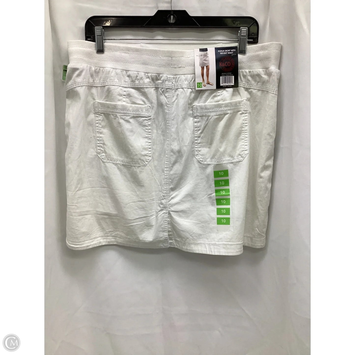 Skort By Clothes Mentor In White, Size: 10