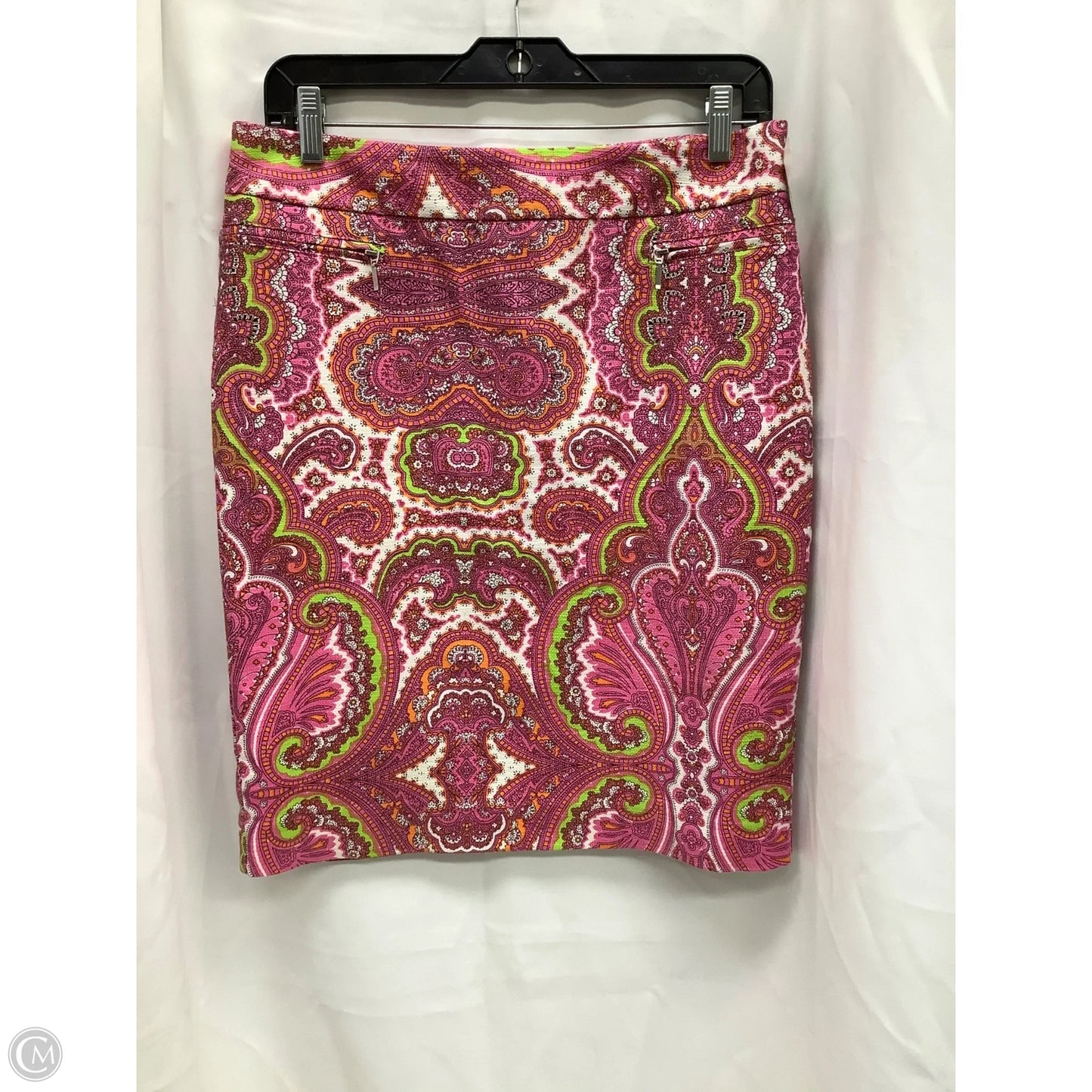 Skirt Midi By Inc In Paisley Print, Size: 8