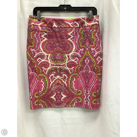 Skirt Midi By Inc In Paisley Print, Size: 8