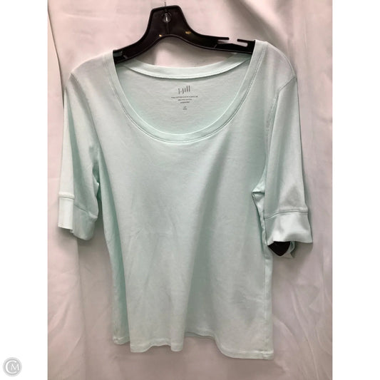 Top Short Sleeve By J. Jill In Teal, Size: L