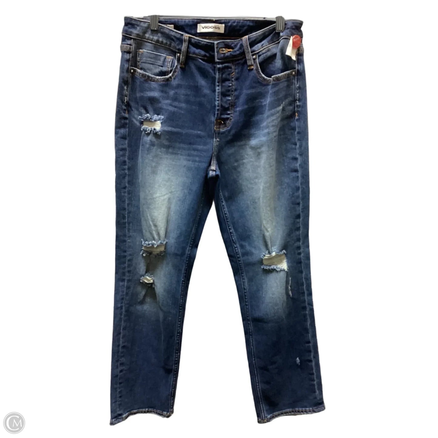 Jeans Skinny By Vigoss In Blue Denim, Size: 6